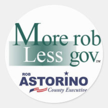 Autocollant de MoreRobLessGov