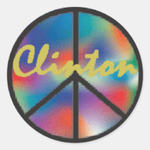 Autocollant de PAIX de Clinton