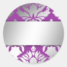 autocollant de pourpre du miroitement 311-Damask