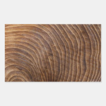 Autocollant de rectangle d'anneaux d'arbre
