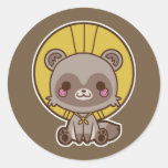 Autocollant de Tanuki (chien de Raccon)