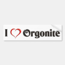 Autocollant de voiture « I Orgonite love » - versi Adhésif Pour Voiture