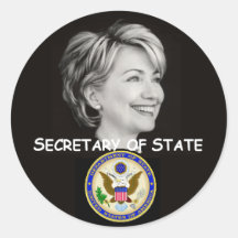 Autocollant d'état de Hillary