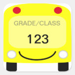 Autocollant d'étiquette d'autobus scolaire