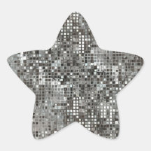 Autocollant d'étoile de paillettes