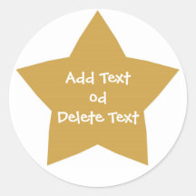 Autocollant d'étoile d'or