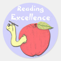 Autocollant d'excellence de lecture