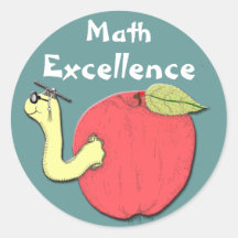 Autocollant d'excellence de maths