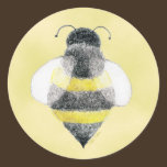 Autocollant d'illustration de bourdon autocollants