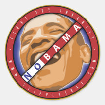 Autocollant d'Obama "Nobama"