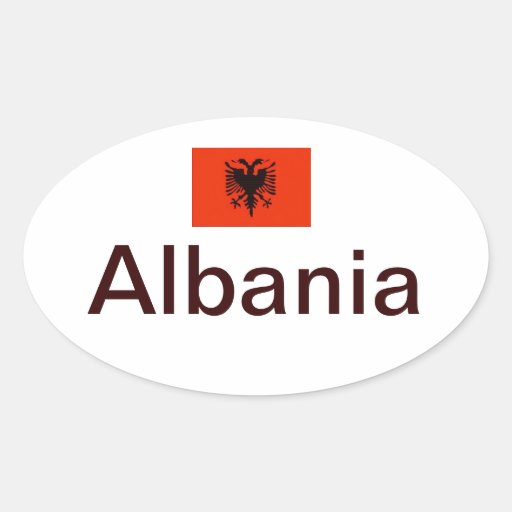 Autocollant d'ovale de l'Albanie