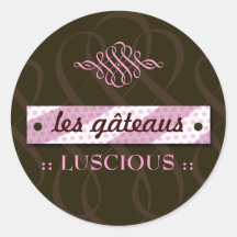 autocollant du ROSE 311-LUSCIOUS et du CHOCOLAT