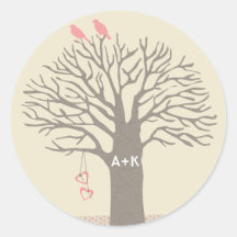 Autocollant fait sur commande d'initiales d'amour 