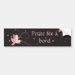 Autocollant fée rose petite fée à bord autocollant pour voiture