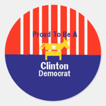 Autocollant fier de Clinton