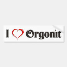 Autocollant « I Orgonit love » - pour des Orgonit- Adhésifs Pour Voiture