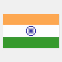 Autocollant indien de drapeau