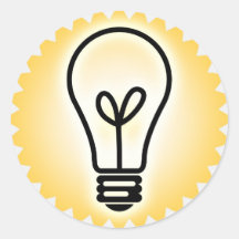 Autocollant lumineux d'idée