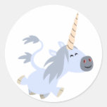 Autocollant mignon de licorne de bande dessinée de autocollants