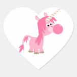 Autocollant mignon de licorne de bubble-gum de ban autocollants