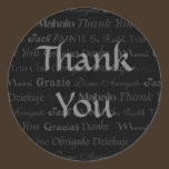 Autocollant multilingue de Merci autocollants