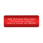 Autocollant noir et rouge d'adresse de retour d'af étiquette d’adresse retour