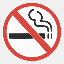Autocollant non-fumeurs