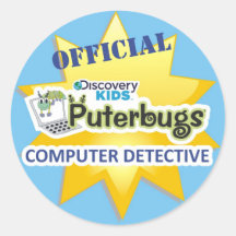 Autocollant officiel de détective d'ordinateur