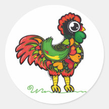 Autocollant portugais de coq