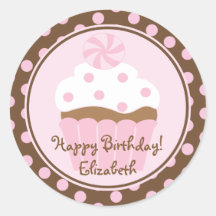 Autocollant rose de joyeux anniversaire de petit g