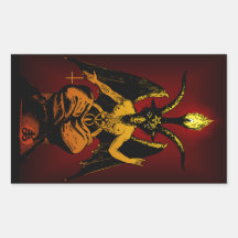 Autocollant satanique de chèvre