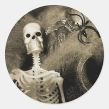 Autocollant squelettique de Halloween