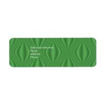 Autocollant vert d'adresse de cadeau d'étiquette étiquette d’adresse retour