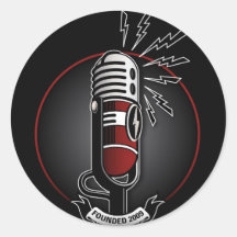 Autocollant vivant du lac Érié de microphone de ce