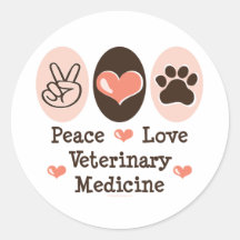 Autocollants 20 PK de médecine vétérinaire d'amour