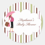 Autocollants à la mode élégants de baby shower de 