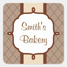 Autocollants classiques d'affaires de chocolat