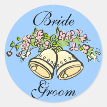 Autocollants de Bell de mariage