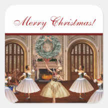 Autocollants de cadeau de Joyeux Noël de casse-noi