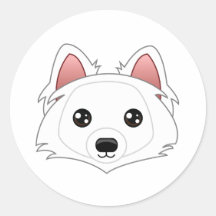 Autocollants de chien esquimau