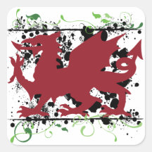 Autocollants de dragon de Gallois