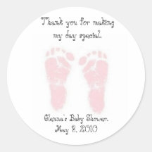 Autocollants de faveur de baby shower