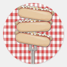 Autocollants de hot-dog