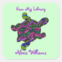 Autocollants de l'ex-libris de l'enfant multicolor