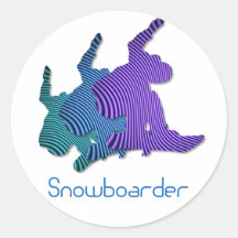 Autocollants de logo de surfeur