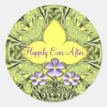 Autocollants de mariage heureusement pour toujours