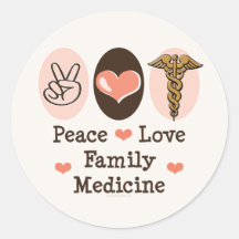Autocollants de médecine de la famille d'amour de 