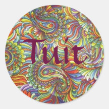 Autocollants de Paisley Tuit