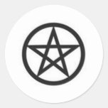 Autocollants de pentagone étoilé