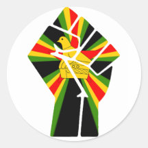 Autocollants de poing du Zimbabwe